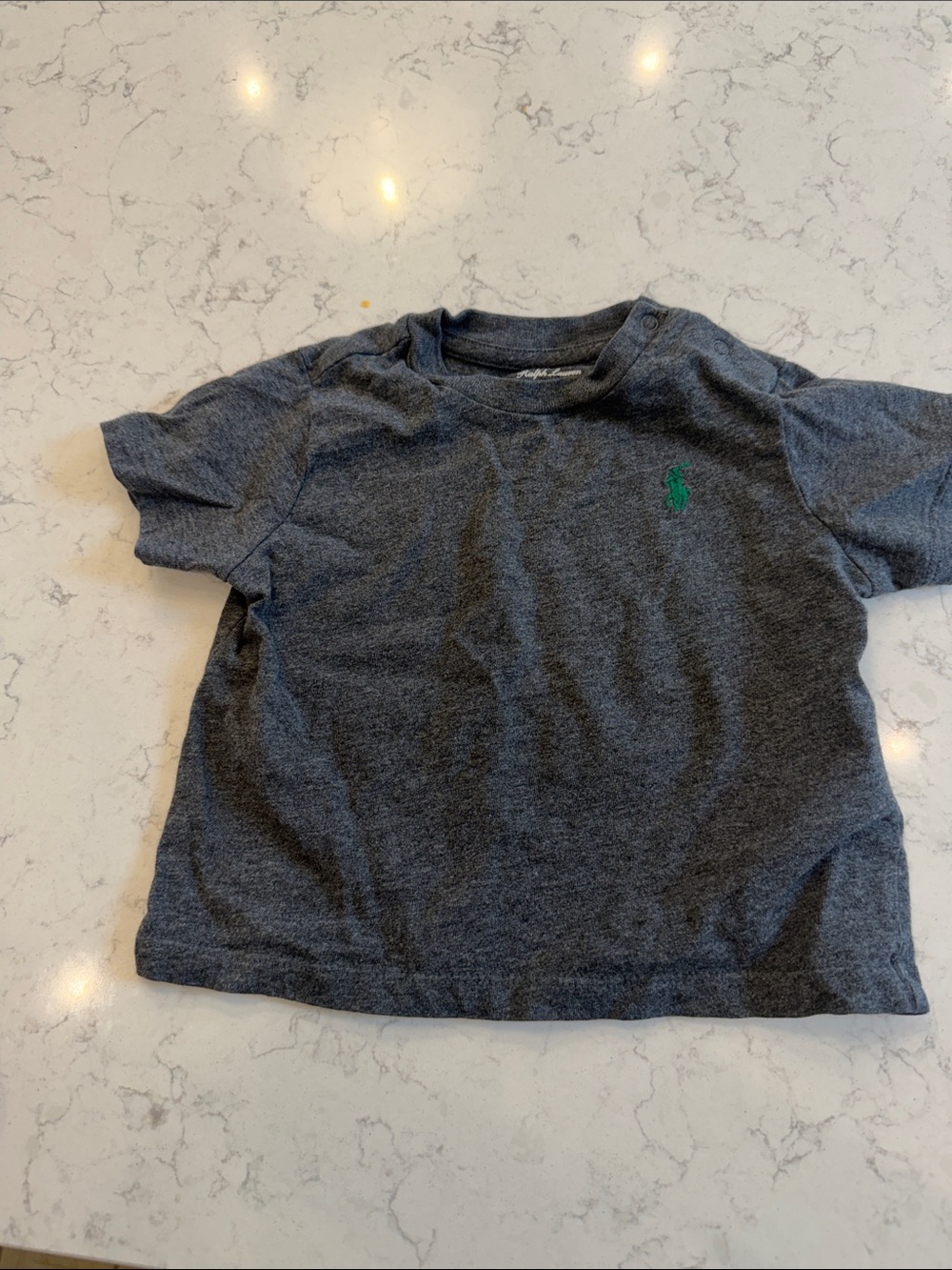 Polo by Ralph Lauren Toddler Short-Sleeve Tee - Charcoal with Green Pony
